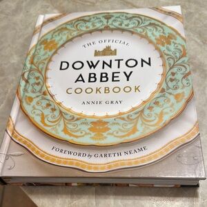 Downton Abbey Cookbook with Gold and Cream Design